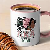 zcyhtqp, Funny Aka Ceramic Coffee Mug, Sorority Gifts for Women, Bestie Present and Friendship Cup, 1908 Birthday Anniversary Christmas Gifts