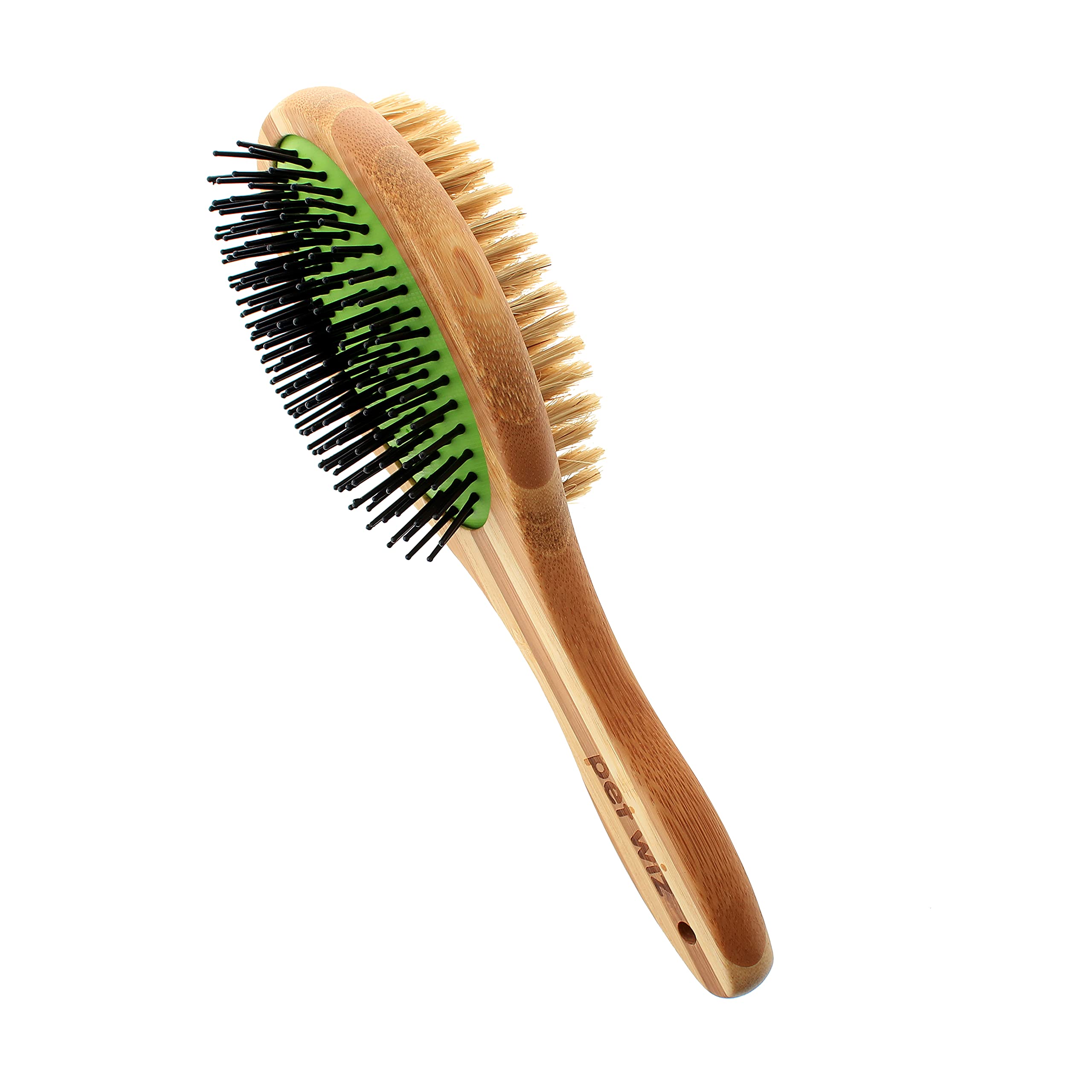 Double Sided Bamboo Brush for Dog Grooming (Pin and Bristle)