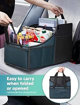 YOHOOLYO Car Seat Organiser Backseat Storage 4 Cups 7 Pockets Blue view 8