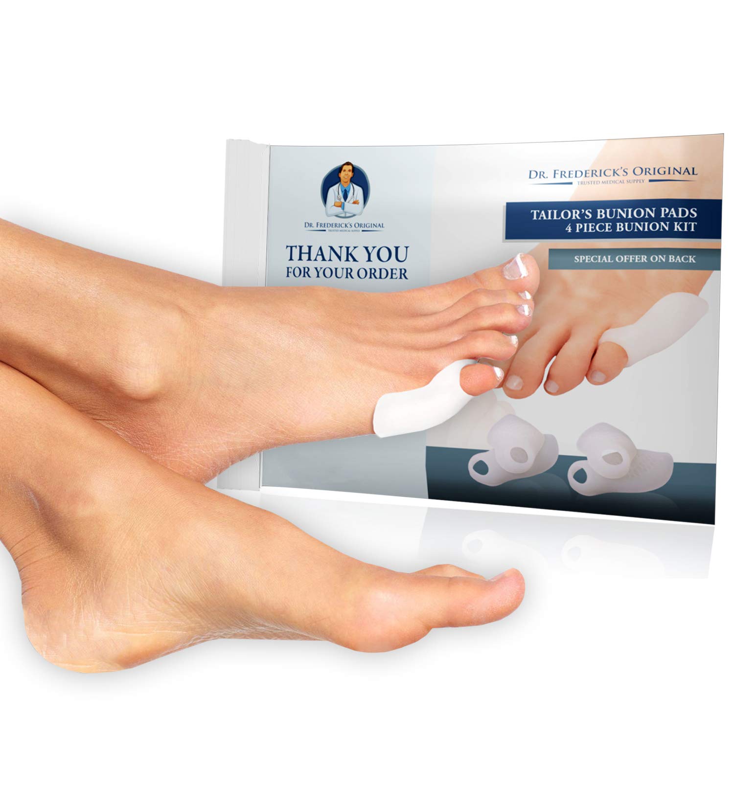 Dr. Frederick's Original Tailor's Bunion Pads 4 Pads Soft Gel