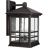 Capital Lighting 9913OB Preston Antique Glass Outdoor Wall Sconce, 4-Light 240 Total Watts, 18" H x 11" W, Old Bronze