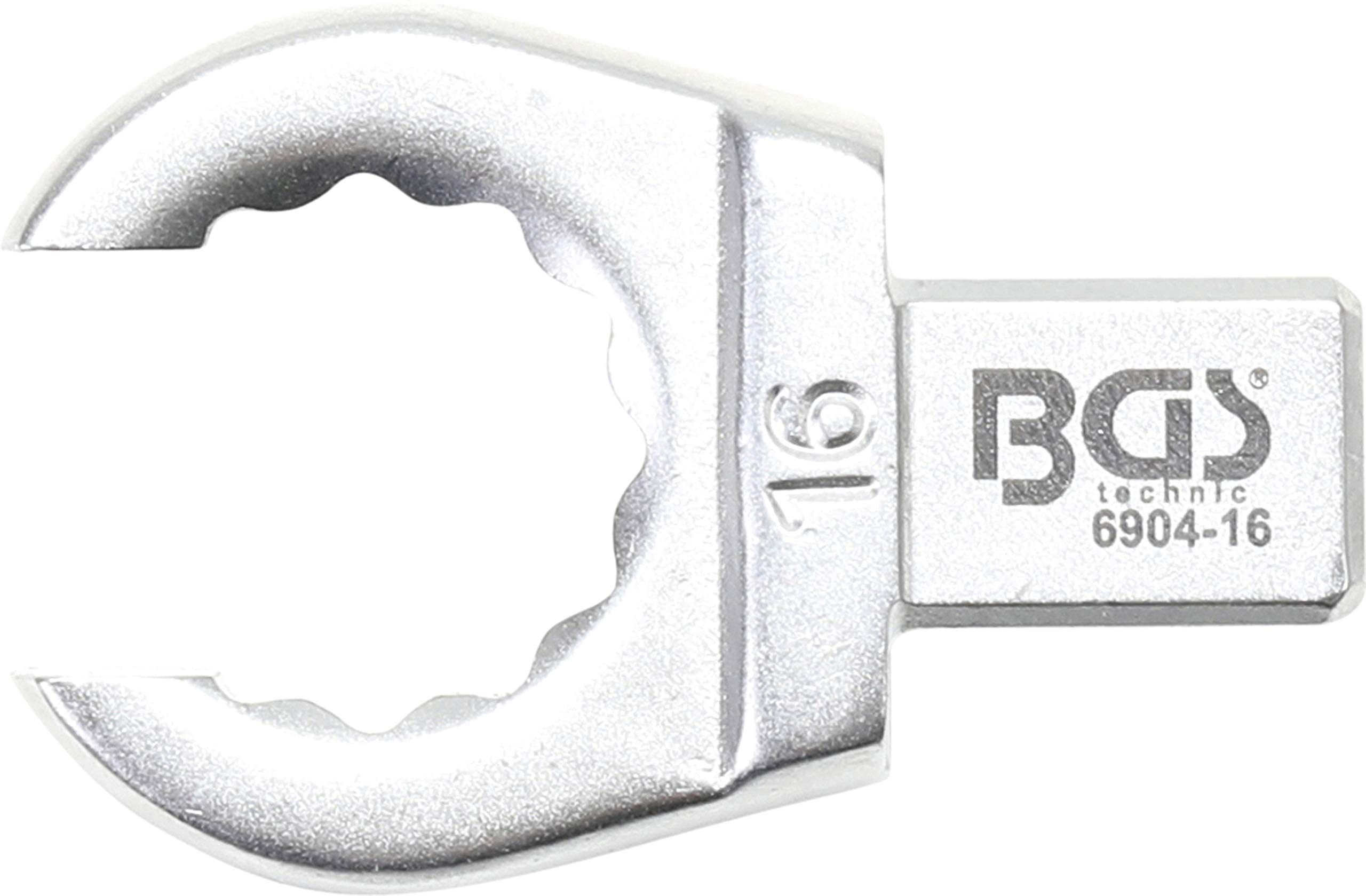 BGS 6904-16 | Push Fit Ring Spanner | open Type | 16 mm | Square Size 9 x 12 mm
