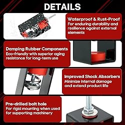 MAOPINER 4Pack Ceiling Vibration Damping