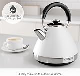 Morphy Richards Venture White Pyramid Kettle 1.5L 3kW Rapid Boil view 3