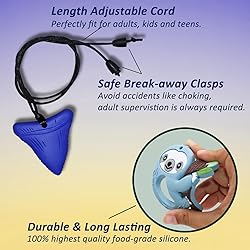 Chew Necklaces for Sensory Kids Boys Girls, 6 Pack