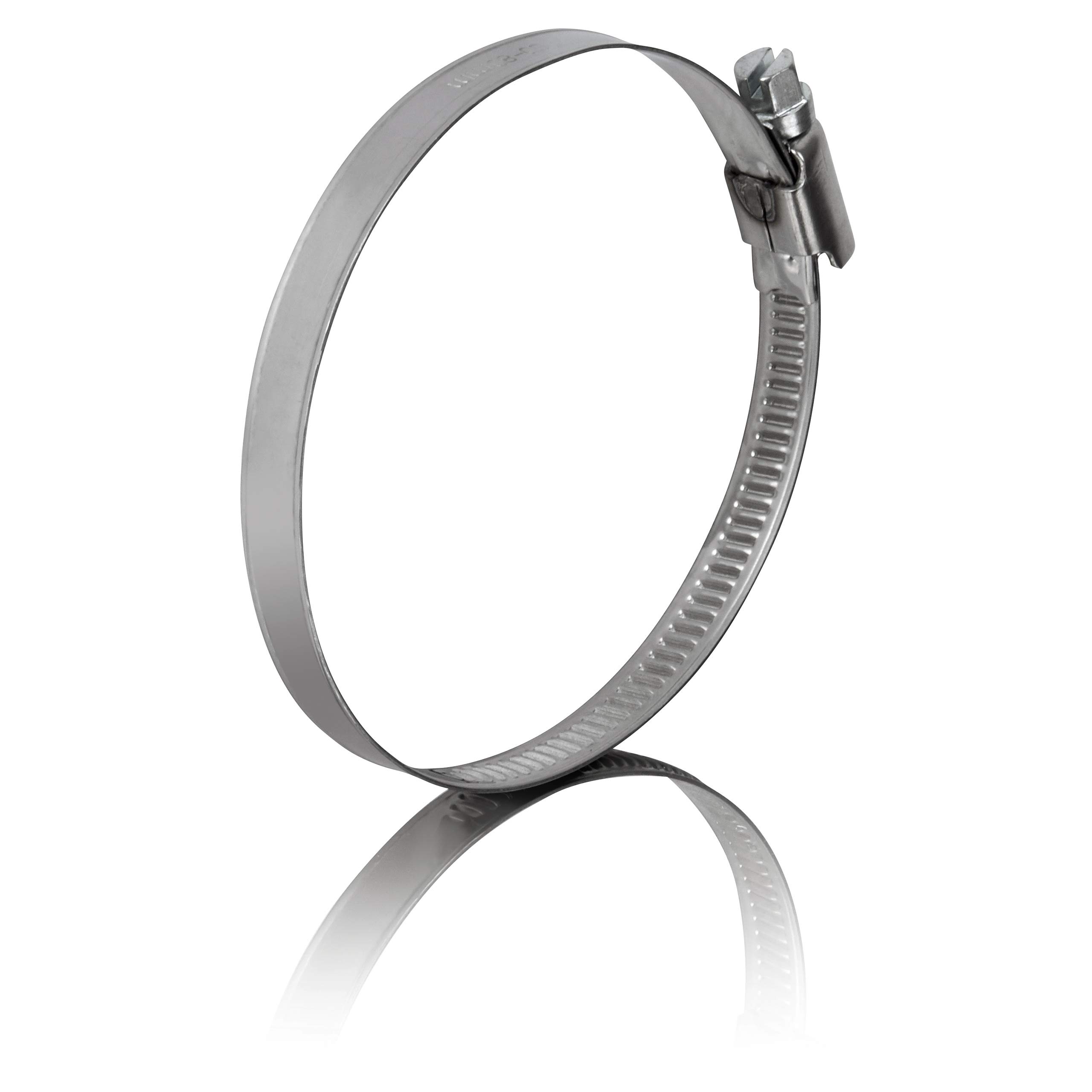 GARSIDURO® Hose Clamps Stainless Steel | 80-100 mm [Pack of 2] | Professional W4 Hose Clamp | Hose Clamps Suitable for Tumble Dryer or as Exhaust Hose Clamps & Pool Hose Clamps