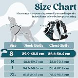rabbitgoo Dog Harness Large No Pull Front Back Leash Clips Reflective Dark Green view 2