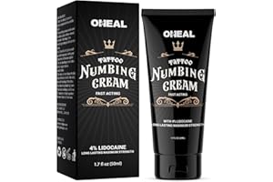 OHEAL Painless Tattoo Numbing Cream Maximum Strength: Extra Strength Numbing Cream For Tattoos Piercing - Strongest Tattoo Numbing Cream With 5x Numbing - Last For Up To 6 Hours
