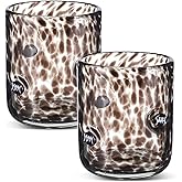 SiliFine 2 PCS Football Party Glass Cups - 14 oz Football Icon Stemless Wine Juice Coffee Drinking Glasses for Game Sports Day Party Supplies Gift (Black)