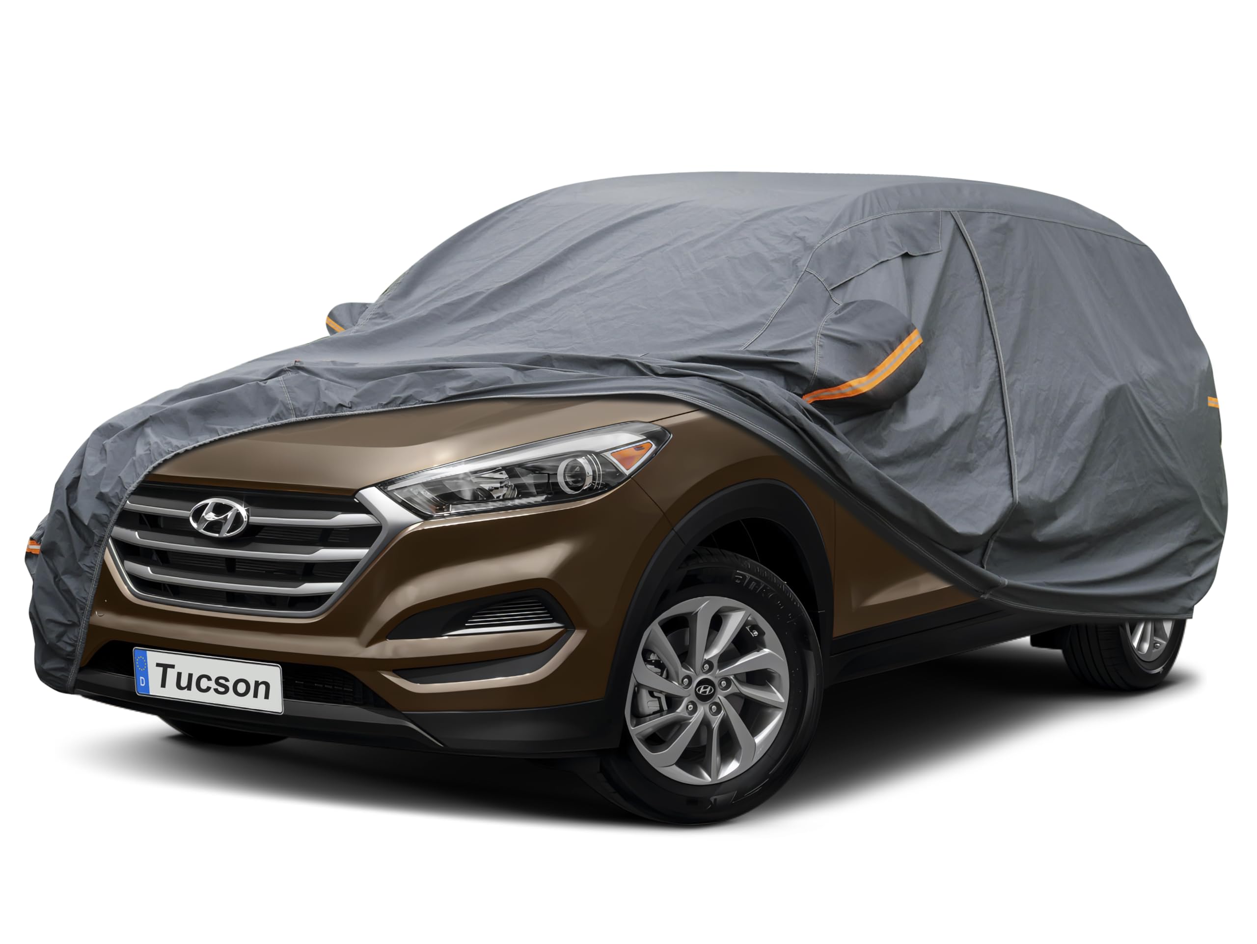 Photo 1 of GUNHYI Premium Car Cover Custom Fit Hyundai Tucson (2004-2025), 16 Layers Heavy Duty Car Cover Waterproof All Weather with Zipper Door for Sun Rain Snow Dust Uv Protection