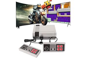 HIDERACOON Retro Game Console Mini Classic Game System with 2 NES Classic Controller and Built-in 621 Games, AV Output and HDMI Output Plug & Play Childhood Mini Classic Console (HDMI)