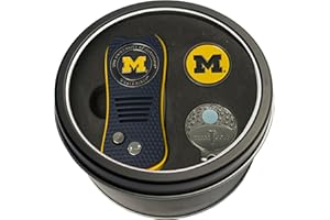 Team Golf NCAA Gift Set Switchblade Divot Tool, Cap Clip, & 2 Double-Sided Enamel Ball Markers, Patented Design, Less Damage to Greens, Switchblade Mechanism