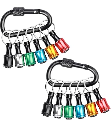 ZOOI Hex Shank Drill Bit Holder – Schlüsselanhänger Für Bohrerbits, Geschenk Für Männer