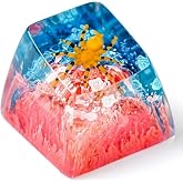 GIKZO Tarantula Spider Red Blue Forest Artisan Keycap, 1U ESC, R1 SA Profile, Custom Handmade Resin Key Cap for Cherry MX Mechanical Keyboard, Cool Tech Gift for Men, Dad, Gamers and Nature Lover