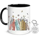 Hyturtle Book Lover Coffee Mug 11oz - Gifts For Book Lover On Christmas, Birthday - Librarian Mug for Women - Bookish Gift - Bookworm Cup - Gift For Her - Gifts for Readers