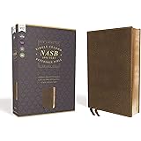 NASB, Single-Column Reference Bible, Wide Margin, Leathersoft, Brown, 1995 Text, Comfort Print
