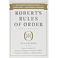 Robert's Rules of Order Newly Revised, 12th edition