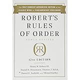 Robert's Rules of Order Newly Revised, 12th edition