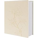 Vienrose Photo Album 200 4×6 Photos Vegan Leather Cover Photo Book Horizontal Pockets for 4×6 Large Capacity Picture Album for Family Wedding Baby Anniversary(200 Pockets Beige)