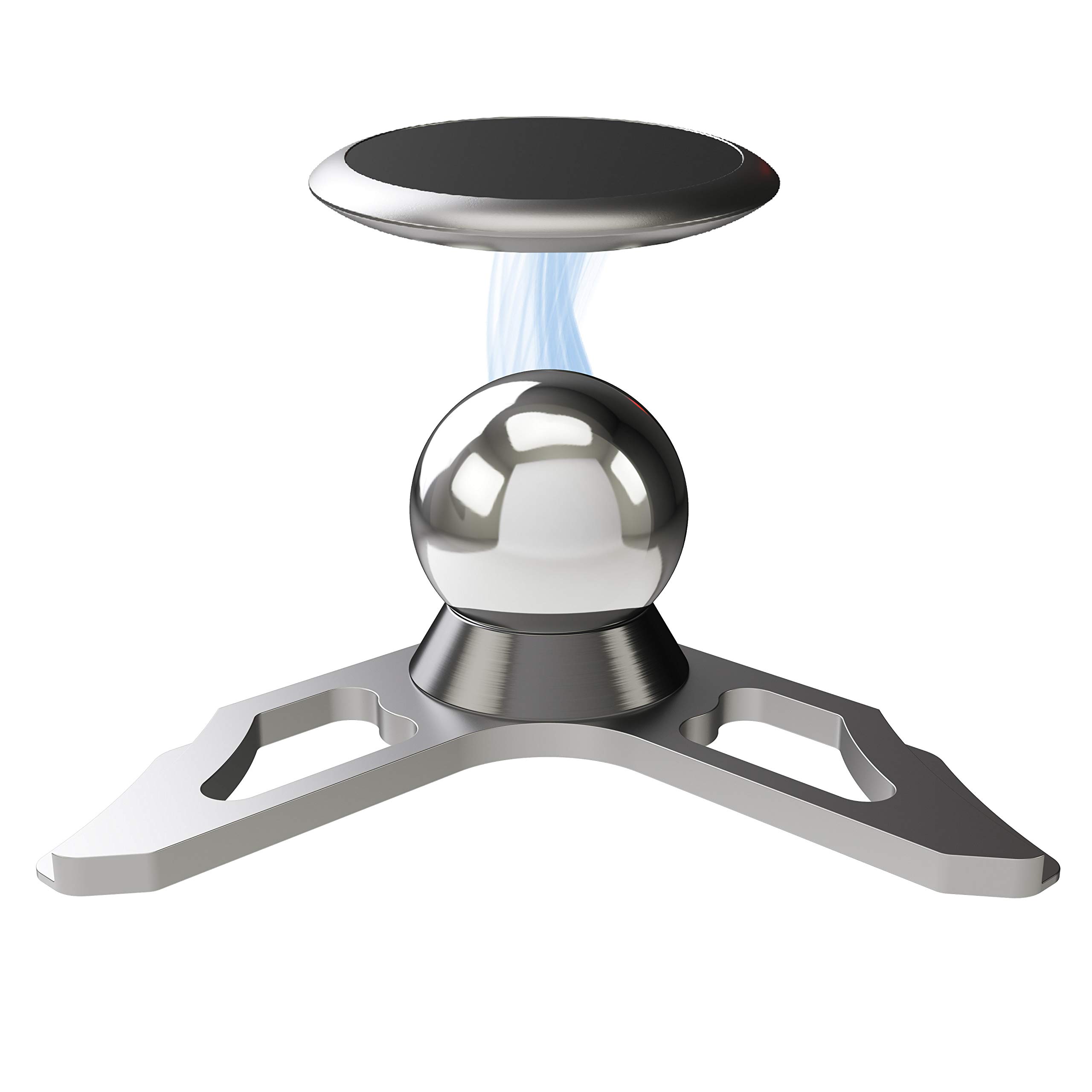 innoGadgets magnetic phone cradle compatible with Audi A1/S1 | Universal cradle for Smartphone, GPS & Tablet | 360 adjustable for optimal view | Silver