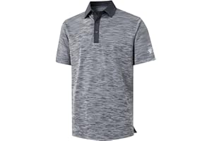 M MAELREG Golf Shirts for Men Dry Fit Short Sleeve Casual Performance Moisture Wicking Heather Pique Collared Polo Shirts