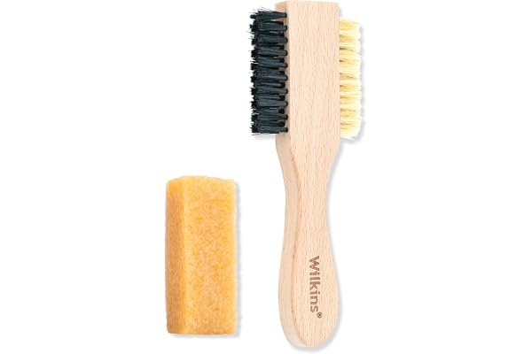 Wilkins Complete Suede Cleaning Kit - 2 IN 1 Bristles Shoe Cleaner Brush with Suede Eraser.