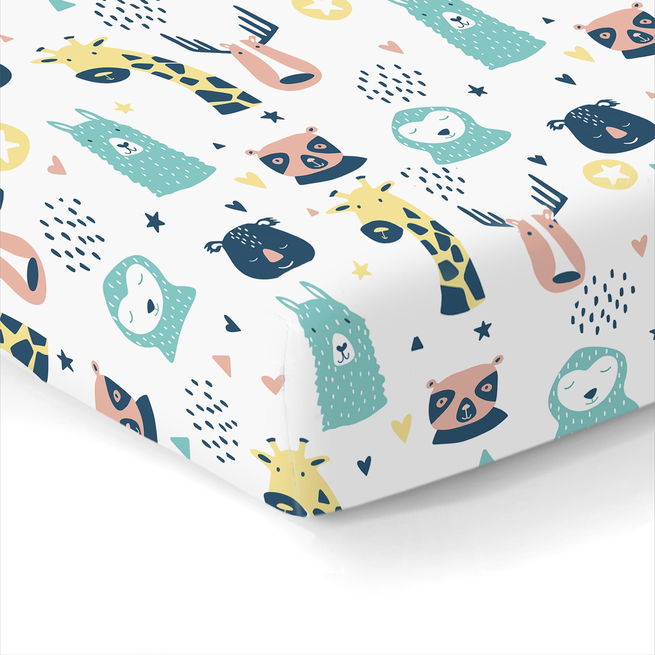 Photo 1 of 100% Organic Cotton Fitted Sheets for Standard Crib and Toddler Mattresses/Pads 28” x 52” and up to 6” Thick. Boys and Girls. Fits, Dream On Me, Lullaby, Safety 1st, Newton, and Other Brands.