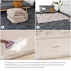 Baby Play Mat for Floor,1.3" Thick Memory foam