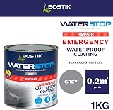 Bostik Waterstop Emergency Coat Grey 1kg Quick Dry Instant Roof Gutter Sealant view 2