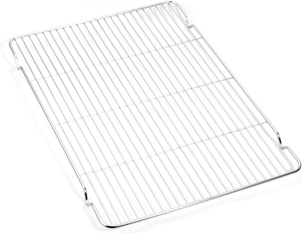 Zacfton Baking sheets Rack Set, Cookie pan Nonstick Cooling Rack & Cookie sheets Rectangle Size 16 x 12 x 1inch, Stainless Steel & Non Toxic & Healthy, Superior Mirror Finish & Easy Clean: Kitchen & Dining