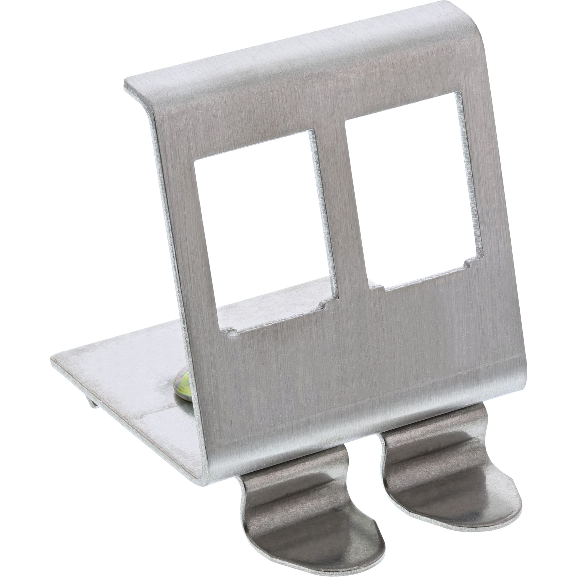 InLine 76203B Keystone SNAP-In Metal Module Holder, 2-Way for Top-Hat Rail