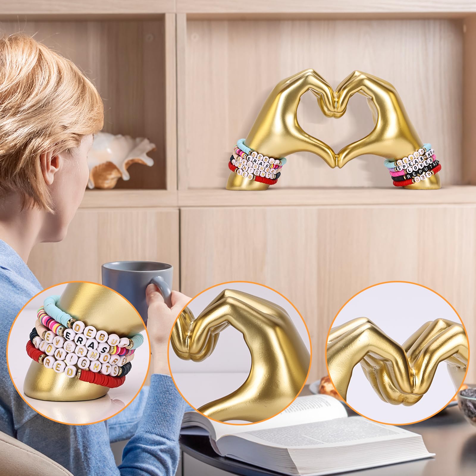 Gold Shelf Decoration Aesthetics for Room