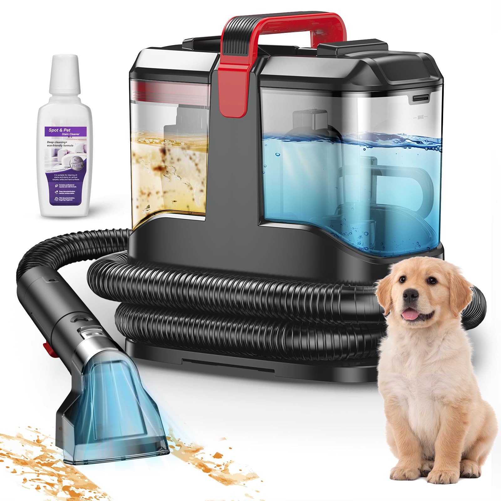 Photo 1 of C9 Portable Carpet & Upholstery Cleaner Machine, Spot and Stain Deep Cleaner with Remover Formula for Pets,Stairs,Couch Area Rugs,Upholstery,Car Seat