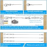 AMLOOPH 50M Garden Wire Kit 2mm Stainless Steel Tension Wire Trellis Kit view 3