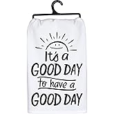 Primitives by Kathy LOL Dish Towel, 28"x 28", It's a Good Day