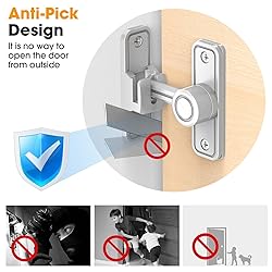 Sliding Barn Door Lock Hardware, 90 Degree Locks