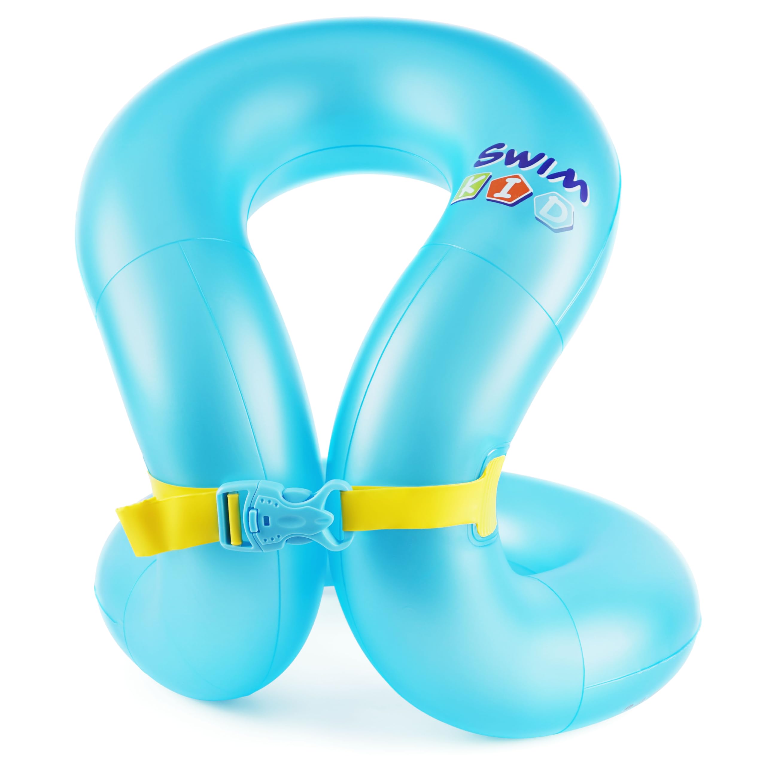 Photo 1 of Kids Swim Vest, Pool Floaties for Kids 6-14 yrs, Learn to Swim Arm Float Fits Children 50-88 Lbs, Swim Trainer with Dual Air Chambers & Adjustable Safety Buckle, Swimming Ring for Beach & Pool