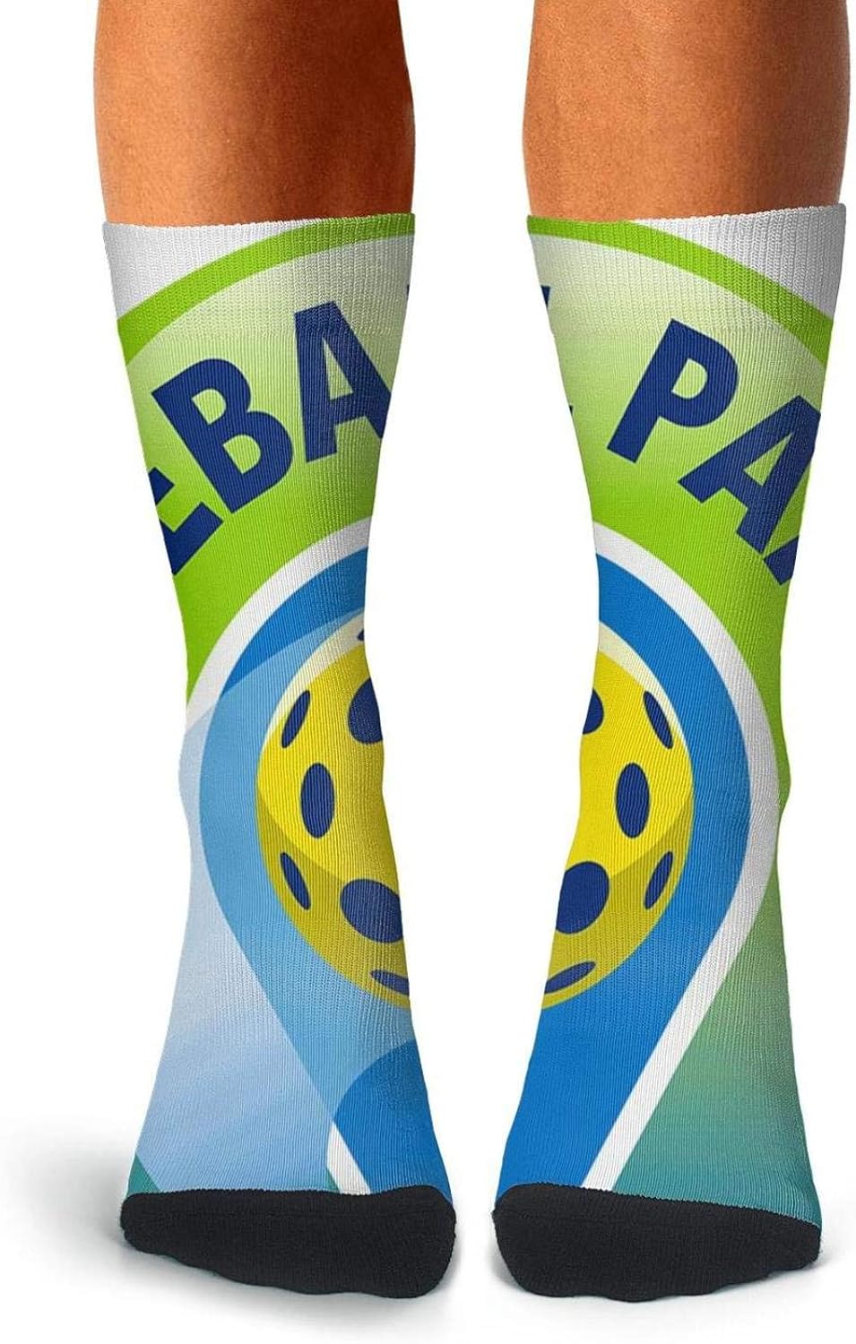 KCOSSH Pickleball_logo Crew Socks Men Novelty, Over The Calf Socks For