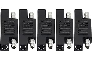 SinLoon 5 Pcak SAE Polarity Reverse Adapter Quick Disconnect Extension Cable Plugs for Solar Panel Battery Power Charger(SAE)
