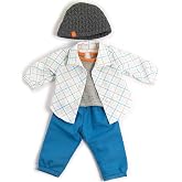 Miniland Clothes for Dolls 15'' Mild Weather Blue Set - Quality, Role Play, Educational