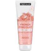 Freeman Exotic Blends French Pink Clay Peel Off Face Mask, 6 fl oz | Pore clearing peel off mask, detoxifies and removes impurities, clean skincare for normal and combination skin