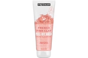 Freeman Exotic Blends Pore Clearing French Pink Clay Peel Off Facial Mask, 6 fl.oz./175 mL Tube