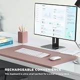 Seenda WGJP-031B Wireless Keyboard Mouse Set Rose Gold UK QWERTY view 7