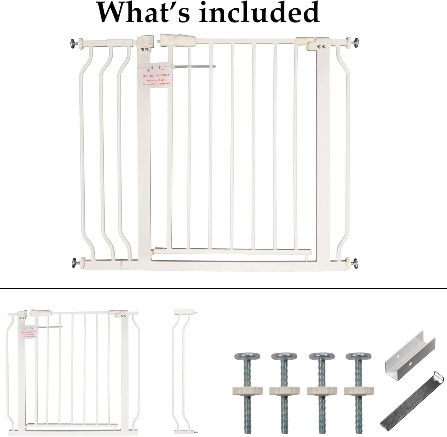 BalanceFrom Easy Walk-Thru Safety Gate for Doorways and Stairways with Auto-Close/Hold-Open Features, Multiple Sizes, White: Sports & Outdoors