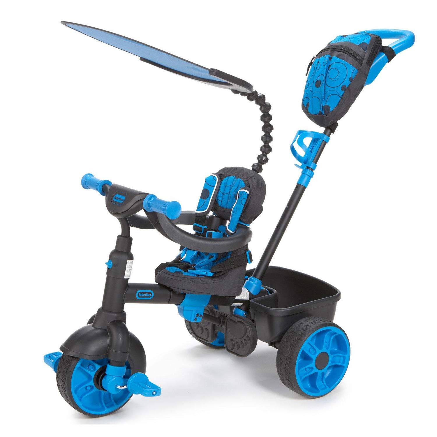 Little Tikes 4-in-1 Ride On, Neon Blue, Deluxe Edition