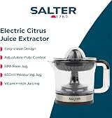 Salter Electric Fruit Juicer Citrus Press 600ml BPA Free Cones Pulp Control view 2