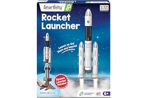 Smartivity Rocket Launcher STEM Kit for Kids 6, 7, 8, 9, 10, 11, 12 Years Old | Build Your Own Rocket and Launcher | Christmas, Birthday Gift for Smart Kids | DIY Science Toy for Boys & Girls