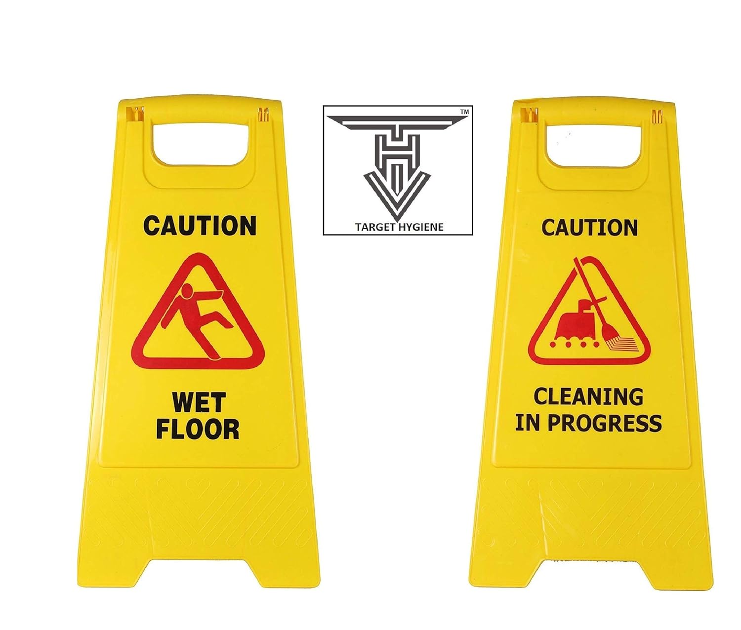 TARGET HYGIENE Caution Sign Board Wet Floor and Cleaning in Progress