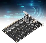 Annadue NVMe PCIe Adapter M.2 SSD to PCIE X16 4 Port Expansion Card 4x32Gbps view 5