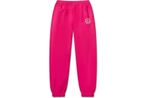JOE BOXER Girls Joggers, Comfy French Terry Sweatpants for Girls 6-14, Kids Joggers Girls, Lounge Sweat Pants